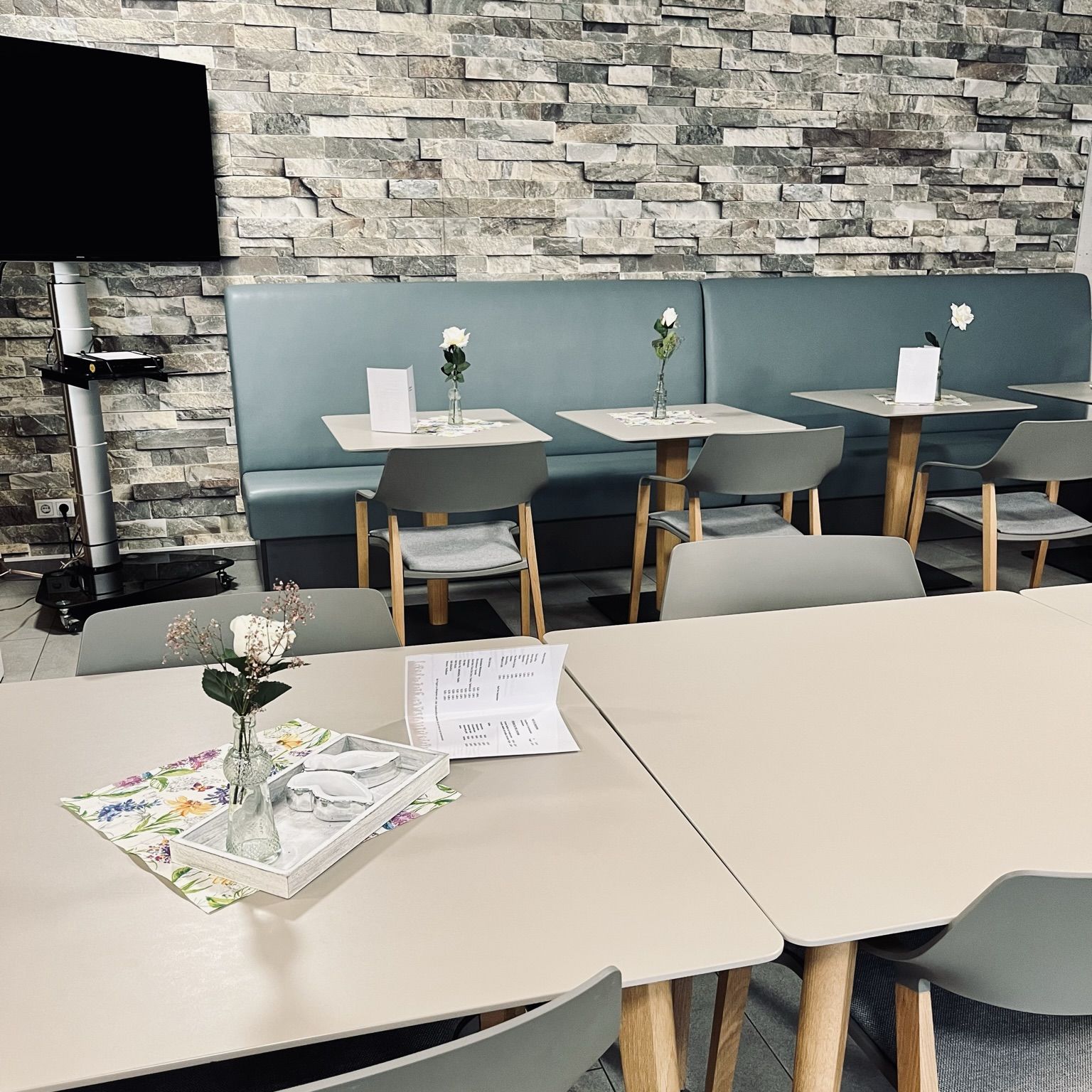 Cafeteria im Papst Leo Haus